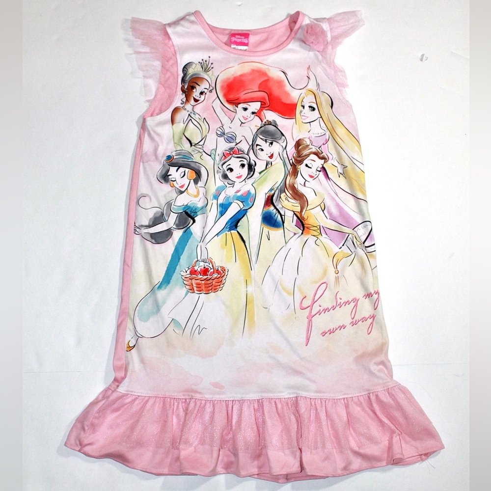 Disney Pink Princess Ruffled Nightgown